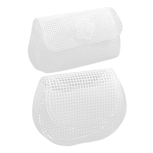UTHCLO 2 piezas Láminas de Lienzo de Malla Plástica para Bolsos DIY Material Ligero y Resistente Plantilla Fácil de Instalar para Confección de Monederos y Clutchs Artesanales