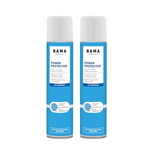 Bama Power Protector - Spray imperméabilisant pour chaussures, sacs et vestes - Soin des matériaux, anti-salissures et hydrofuges pour chaussures - 400 ml