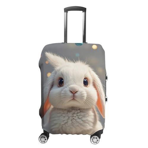 Cute Easter Bunny Printed Luggage Cover Protector, Fits 18-32 Inch Luggage