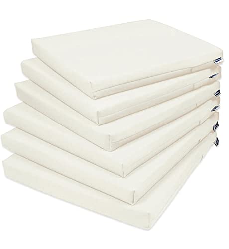 Rollmayer 6er Set Stuhlkissen Stuhlauflage Sitzkissen Sitzpolster...