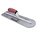 MARSHALLTOWN 14 x 4 inch Rounded Front High Carbon Steel Finishing Trowel, Concrete Tools, DuraSoft Handle, XtraLite Mount, MXS64RED