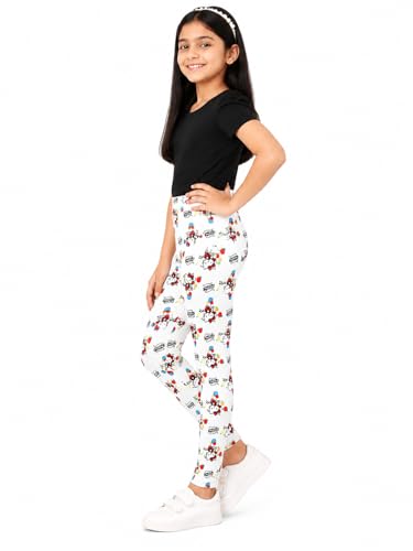Image of BODYCARE Kids Girls Cotton Leggings | Soft Stretchable Pants, Playtime, Yoga & Casual Wear | Comfortable Elastic Waist Leggings for Toddler & Kids Girls