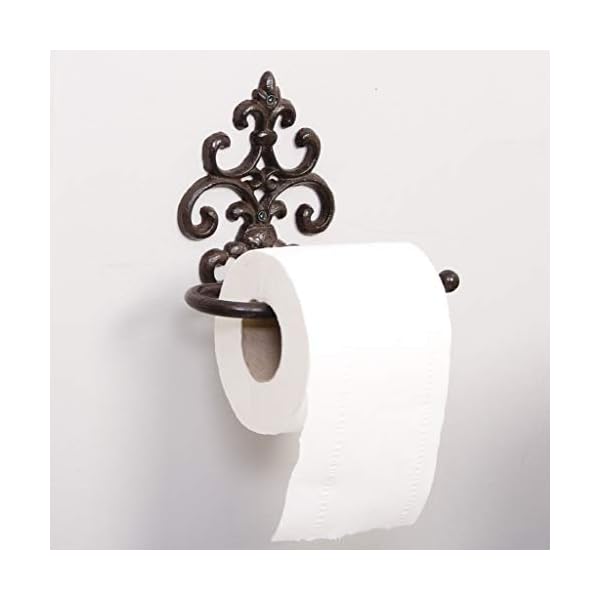 Brown Wall Mounted Toilet Roll Holder Paper Dispenser (AD05) - Image 5