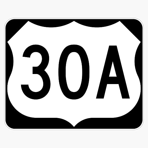 Us Highway 30A | United States Highway Shield Sign Vinyl Decal Wall Laptop Bumper Sticker 5"