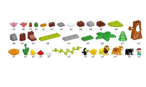 Image of Building Blocks Bricks Set, Build, Learn and Play, Construction, Educational Interactive Creative DIY Toy, Compatible with All Major Brands (Animal Valley Farm, 40+ Pcs)