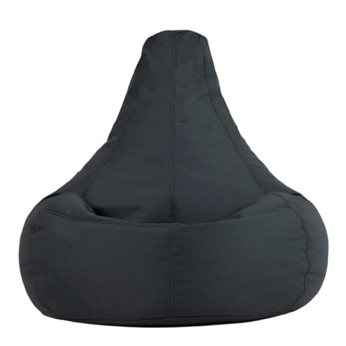 Bean Bag Bazaar Dalton Gaming Sitzsack für Erwachsene, Dunkelgrau, Indoor Outdoor Sitzsack mit...