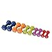 HolaHatha Neoprene Dumbbell Weights Set with Rack, Home Gym Equipment, 56 Lbs, Multicolor - Portable Weighted Exercise Dumbbells for Fitness, Training, and Lifting Workouts