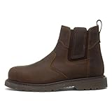 EarthWorks Safety - EarthWorks Scriber Mens Brown Leather Safety Boot - Size 11 UK - Brown