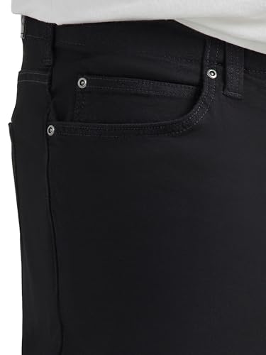 Lee Herren Big & Tall Extreme Motion Relaxed Straight Jeans, Schwarz, 46W / 34L – Ansicht 5
