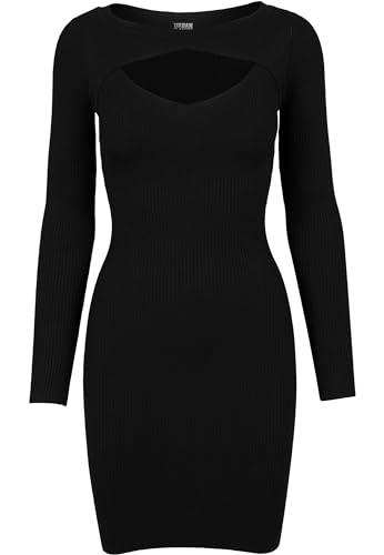 Urban Classics Damen Ladies Cut Out Dress Kleid, Schwarz (Black 7), Small