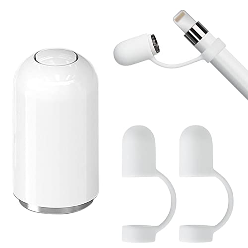 Lamkrtlp Capuchons Magnétique de Remplacement pour Apple Pencil 1ère Génération, avec Un Support de Capuchon en Silicone Anti-Perte