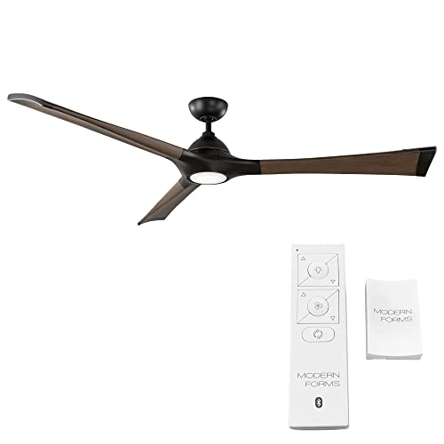 Woody Smart Indoor And Outdoor 3-Blade Ceiling Fan 72In Oil Rubbed Bronze/Dark Walnut With 3000K Led Light Kit And Remote Control Works With Alexa, Google Assistant, Samsung Things, And Ios Or Android App #TOP1