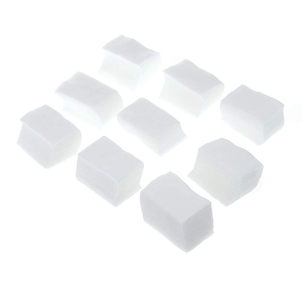 Sminakh Lint free wipes (Pack of 1) for Nail art Professionals, Home Use, General Purpose, and Labs Portable Easy To Use Fold Tissue Paper - 1000 Piece Packets