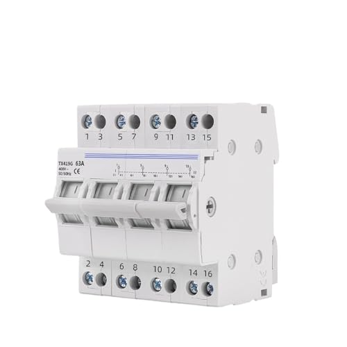 Disjoncteur de verrouillage et interrupteur d'isolement de transfert manuel 2P 230V 63A