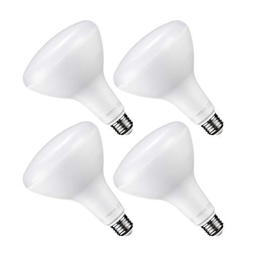 TORCHSTAR Dimmable LED BR40 Flood Light Bulb, 17W (100W Eqv.), 1400lm, E26 Base, UL & Energy Star Listed, 5000K Daylight, for 6 Inch Can Light Trim, Recessed Kit, Pack of 4