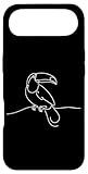 Carcasa para iPhone Air Minimalista Tucán Line Art Bird Wildlife Design