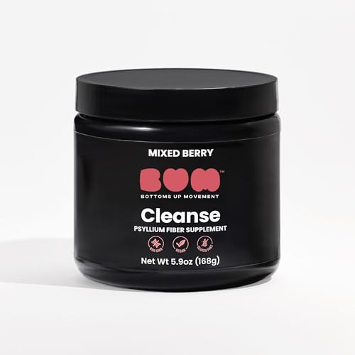 Bum Psyllium Fiber Cleanse Powder for Daily Gut Care – Soluble Psyllium Husk Fiber with Sugar Free Formula – Feel Lighter, Support Regularity & Everyday Digestive Comfort, 30 Servings