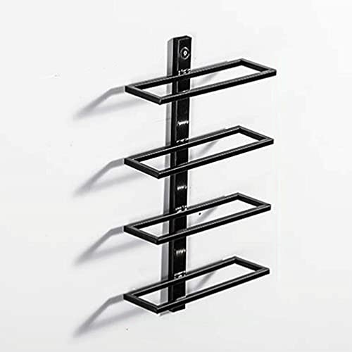 Soporte para botellas de vino metálico fijación pared 4 botellas