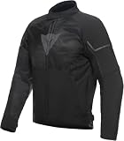 Dainese - Ignite Air Tex Jacket, Giacca Moto Estiva, Tessuto in Mesh, Giacca Moto da Uomo, Protezioni Morbide, Nero/Nero/Grigio Reflex, 46