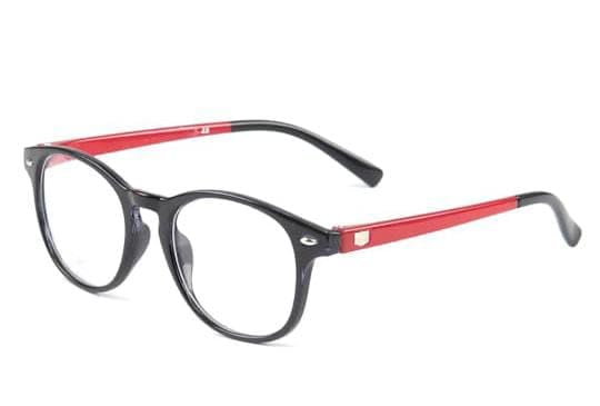Lens Doctor Photochromatic Progressive Reading Glasses For Men And Women With Anti Glare Coating 1.00 1.25 1.50 1.75 2.00 2.25 2.50 3.00 Blk And Red 02 (Distance Pano/Reading +1.25) 2