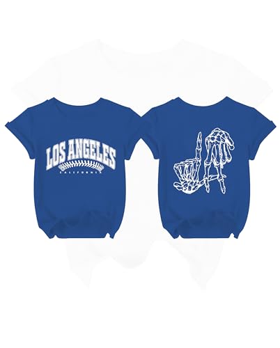 Baseball Shirts for Boys Girls Cute Softball Team T-Shirt Baseball Sport Fans Game Day Tee Tops for Toddler Blue