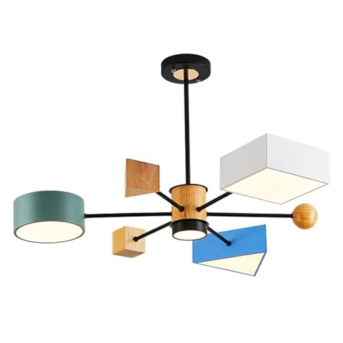 Lustre salon moderne en bois nordique pour illuminer vos repas en famille