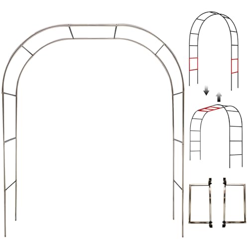 Arche pour cérémonie de mariage en plein air et tuteur de jardin en métal