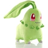 peluche chikorita 【Material】 Hecho de peluche suave de alta calidad, lleno de algodón de alta calidad, muy suave y cómodo, adecuado para los niños para abrazar, que los niños jueguen con confianza.