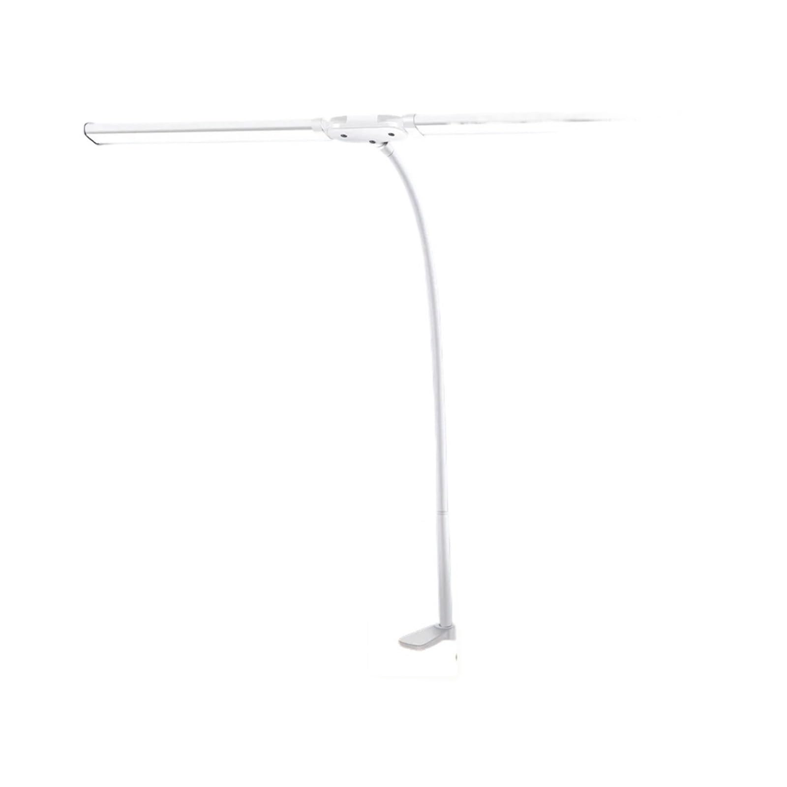 CKAFZMYJQBT LED Desk Lamp Double/Single Head Architect Desk Lamps Office Eye-Caring Desk Light Stepless Dimmable Adjustable Gooseneck Lamp