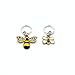 Honey Bee Knitting Stitch Markers with Storage Tin | Ring Style Closed Rings | Bee & Honeycomb Charms for Knitters | Gift for Yarn Lovers | Handmade by Pretty Warm Designs