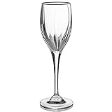 Mikasa Flame D'amore Platinum Crystal Wine Glass, 8.25-Ounce