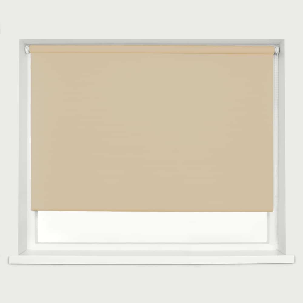 Blackout Roller Blind - Cappuccino / 120cm / 160cm