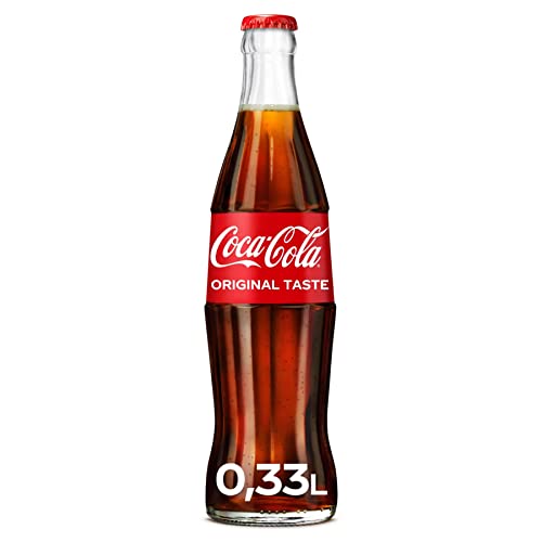 Coca-Cola Classic - koffeinhaltiges Erfrischungsgetränk mit unverwechselbarem Coke-Geschmack - koffeinhaltiger Softdrink in Mehrweg-Glasflaschen (24 x 330 ml)