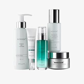 NOVAGE Ecollagen Wrinkle Power Set - [Cleanser, Day Cream, Night Cream, Eye Cream, Serum]