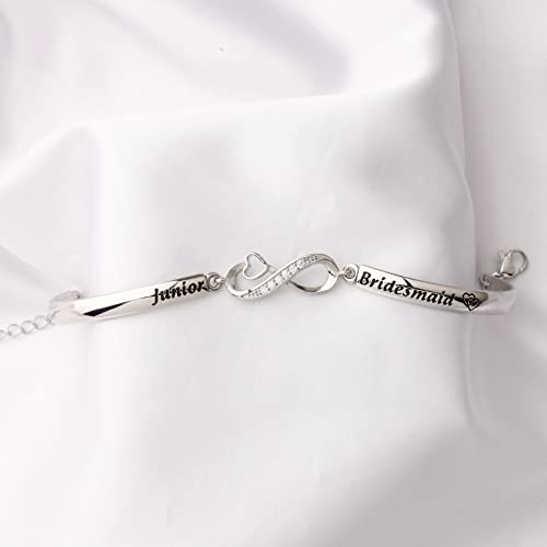 CENWA Junior Bridesmaid Bracelet Junior Bridesmaid Gift Bridesmaid Proposal Gift Junior Bridesmaid Adjustable Bracelet3