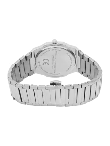 Image of French Connection Textured Blue Round Dial with Stainless Steel Strap Watch for Mens - FCN0125USM