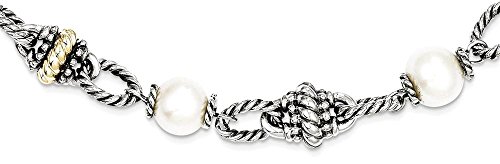 925 Sterling Silver 14k 8mm Freshwater Cultured Pearl Chain Necklace Pendant Charm Fine Jewelry For Women Gifts For Her 925 Sterling Silver 14k 8mm Freshwater Cultured Pearl Chain Necklace Pendant Charm Fine Jewelry For Women Gifts For Her - Image 8