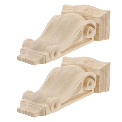 Consoles murales KICHOUSE en bois sculpté : 2 appliques européennes d'encadrement