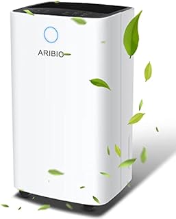 12L/Day Dehumidifier for Home with Digital Humidity Display & Control, Childlock, Laundry Dry, and Timer for Home / Basement / Office, 2L Water Tank & Drainage Hose for Damp & Condensation