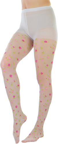 Image of ToBeInStyle Women's Sheer Floral Lace Full Length Leggings
