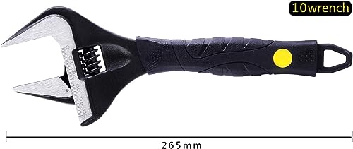 Zeguard Sharp-tec Adjustable Spanner Set, Wide Jaw Opening Adjustable Wrench, Plumbing Tools for Plumbers 6"+8"+10"+12" - Image 4