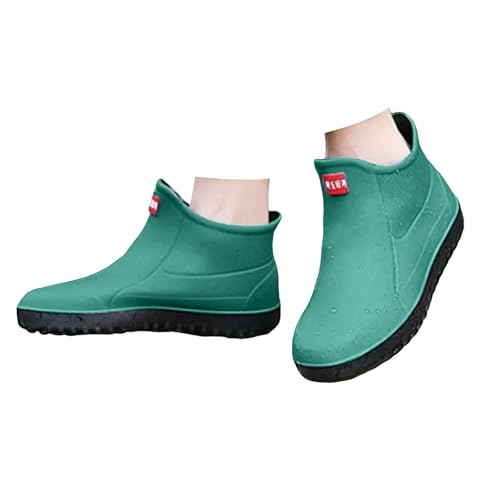 Men's Ankle Rain Boots Waterproof Chelsea Boots Fashion Slip-On Rubber Short Rain Boots For Men Outdoor Work Shoes Garden Boot for Men Mud Working Farming Fishing3