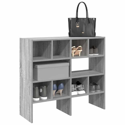 BOWEKAM Home & Garden-Zapatero 2 piezas apilables gris Sonoma 89,5 x 30 x 40 cm, elección de muebles