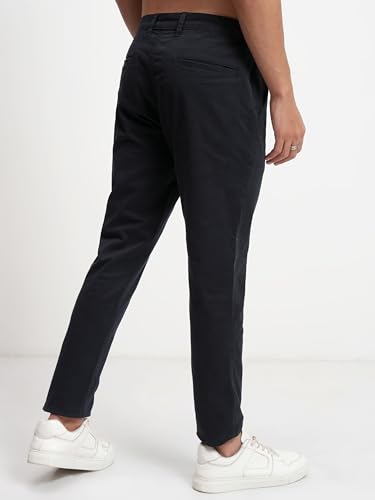 Image of Highlander Men's Slim Fit Formal Trousers | Ankle Length |Smart Trousers for Men | Chino Trousers for Men|Elegant Design | Comfortable Fabric for Daily Work & Formal Occasions