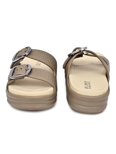 Image of BLISS BALANCE SUPER SOFT Comfortable with Adjustable Strap Flip-Flops Women's & Girl's Cushioned |Waterproof Anti Skid & Lightweight OUT Door & IN Door Slipper INDIGO11
