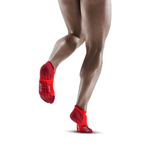 CEP Ultralight No Show Socks Lava/Dark Red, Men, IV2