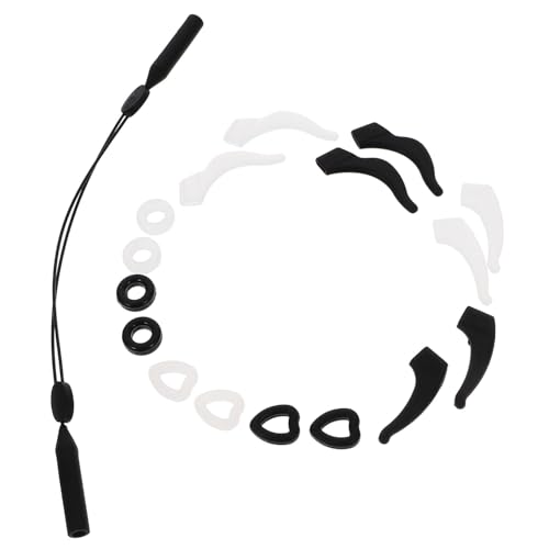 HEMOTON 17pezzi Silicone Eyeglass Temple Sleeves Antiscivolo Confortevoli e Regolabili Per Occhiali Sportivi Per Attività All Aperto e Sportivi