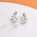 925 Sterling Silver Animal Earrings Hypoallergenic Cow Bunny Unicorn Ladybug Sloth Dragonfly Stud Earrings for Women Jewelry Gifts (Otter)
