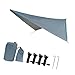 MYCENSE Camping Tarp Hammock Canopy Lightweight Sun Protection Large Tent Tarp Rain Awning for Backyard Outdoor Beach Travel Fishing, Gray