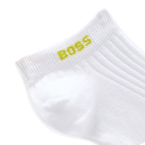BOSS Men's 2-Pack Ankle Logo Ribbed Socks4